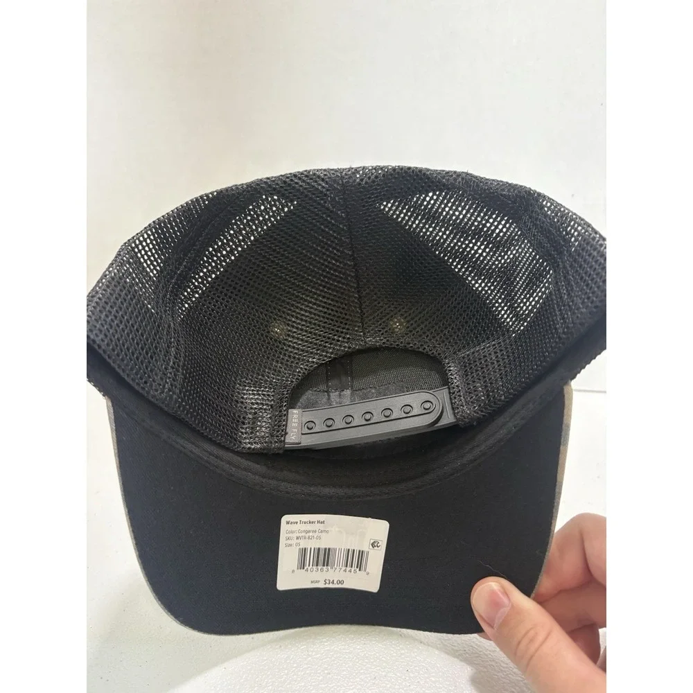 NEW Free Fly Apparel Wave Trucker Hat OS Congaree Camo Outdoor Mesh Cap Snap